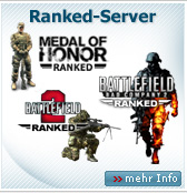 Angebote Ranked Server: MoH, BF 2, BfBC 2